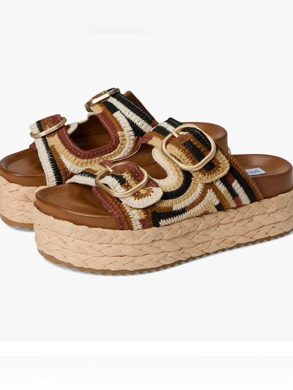 Steve Madden Women's Klare Crochet Platform Sandal